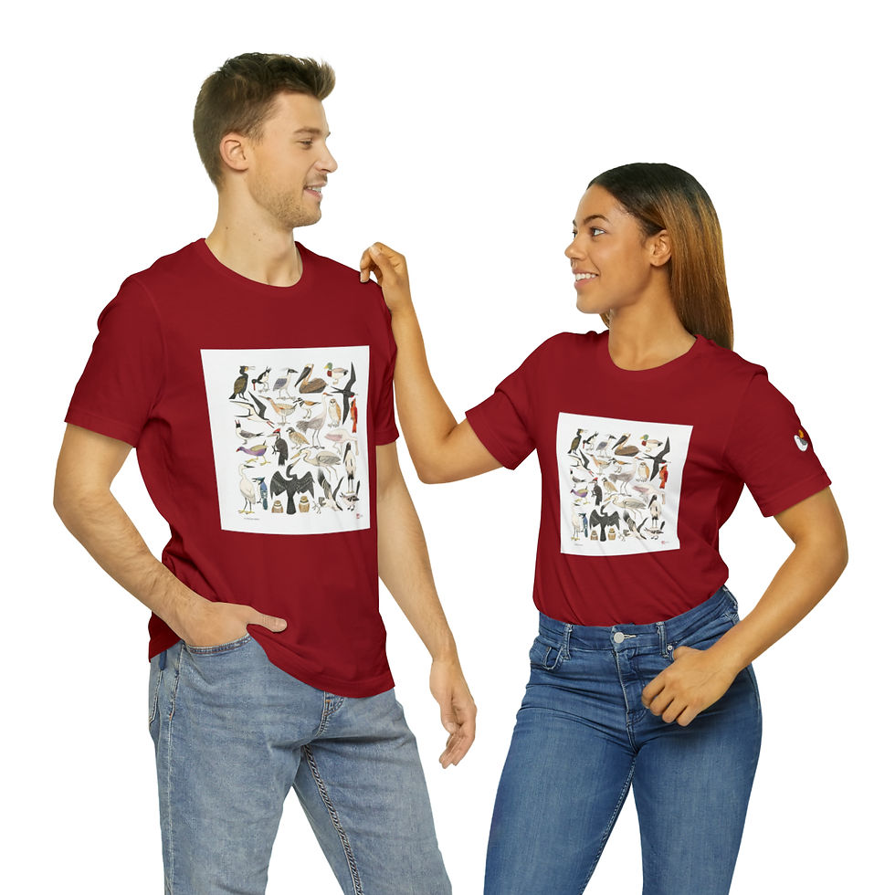 Thumbnail: Florida Birds Unisex Jersey Short Sleeve Tee by Ikki Matsumoto