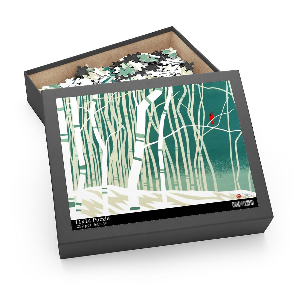 Thumbnail: A Touch of Color Puzzle by Ikki Matsumoto (120, 252, 500-Piece)