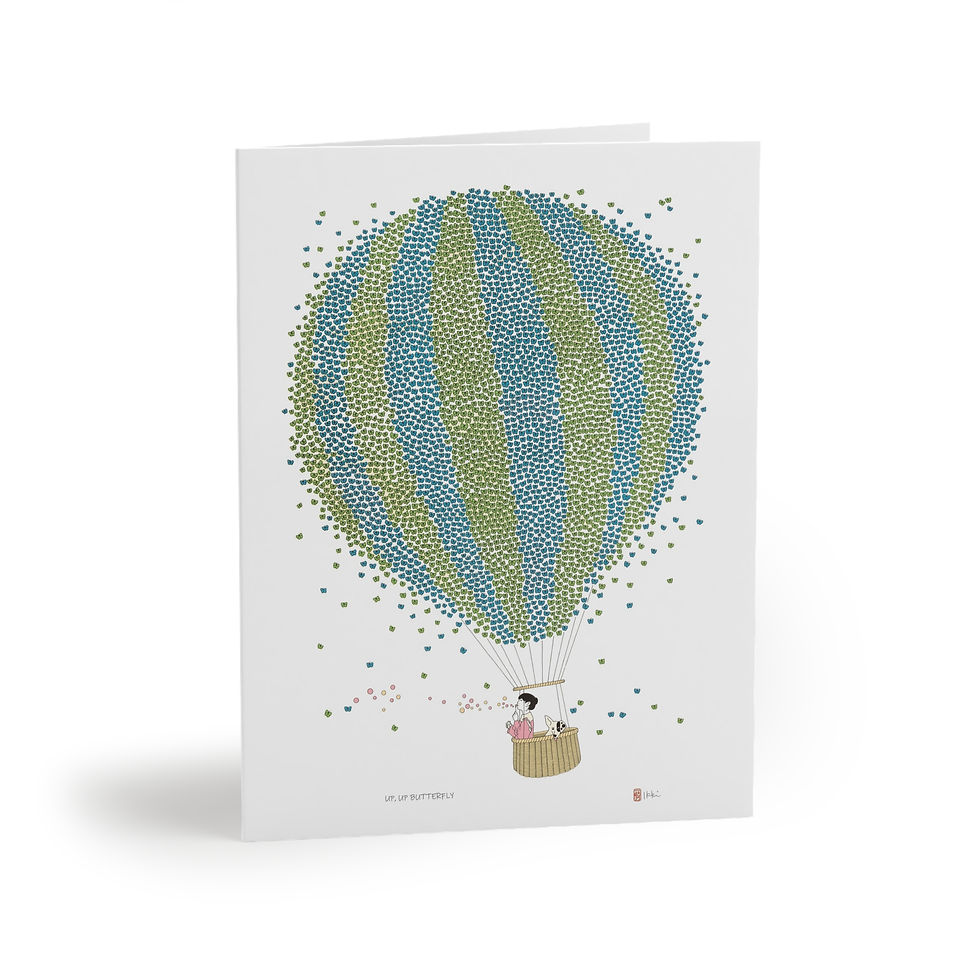 Thumbnail: Up, Up, Butterfly by Ikki Matsumoto Cards - 8, 16, or 24 Pieces