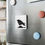 Thumbnail: The Raven by Ikki Matsumoto Porcelain Magnet, Square