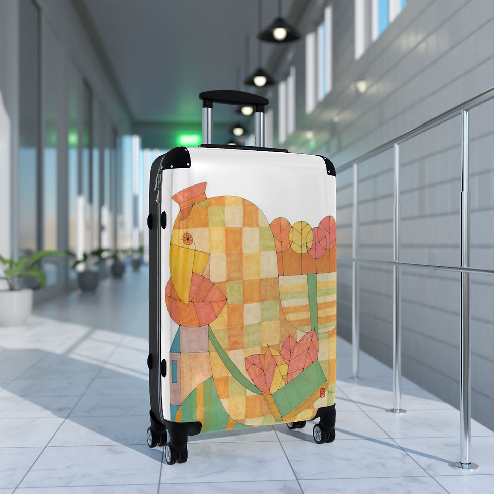 Thumbnail: Mail Man Bird by Ikki Matsumoto Cabin Suitcase