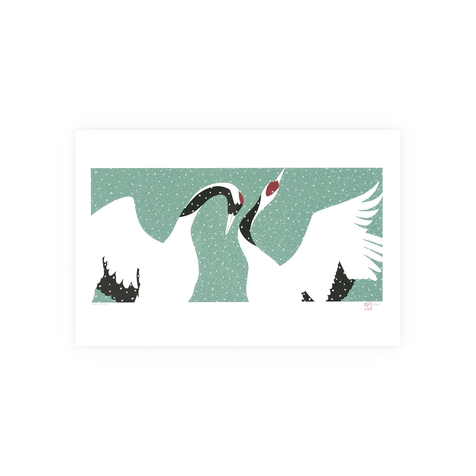 Thumbnail: Snow Dance Satin and Archival Matte Posters by Ikki Matsumoto