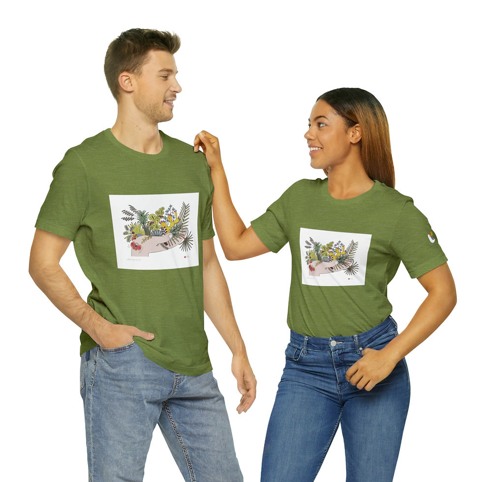 Thumbnail: Growing Native Unisex Jersey Short Sleeve Tee by Ikki Matsumoto