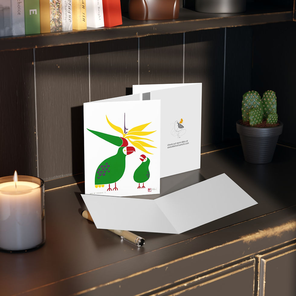 Thumbnail: Bird of Paradise by Ikki Matsumoto Cards - 8, 16, or 24 Pieces