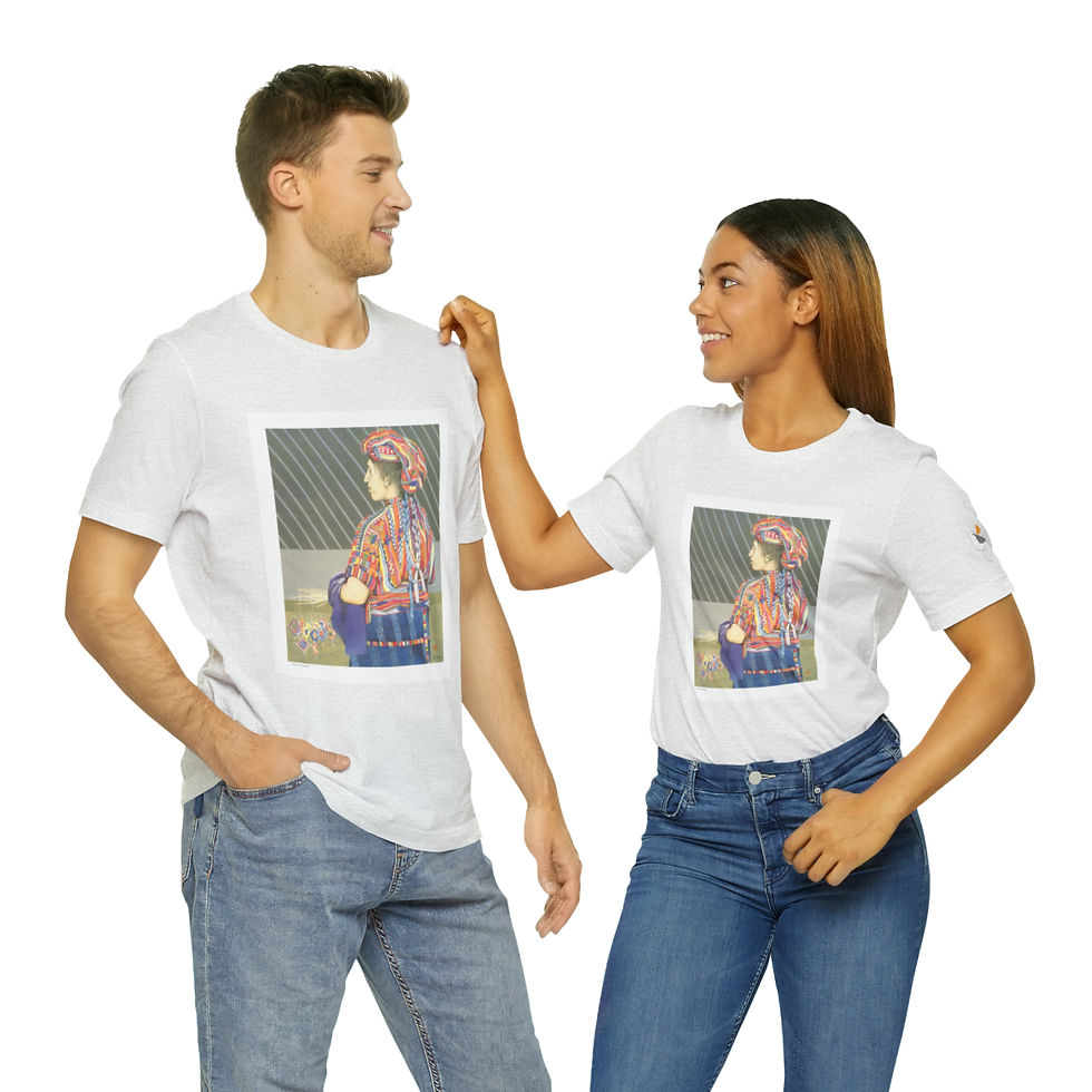 Thumbnail: Guatemalan Street Vendor Unisex Style Jersey Short Sleeve Tee by Ikki Matsumoto