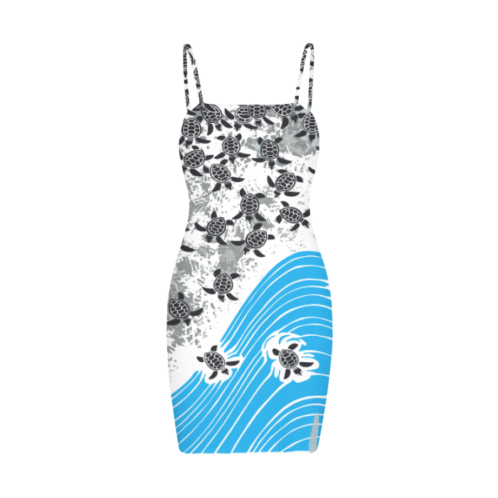 Thumbnail: To The Sea by Ikki Matsumoto Split Slide Cami Bodycon Dress
