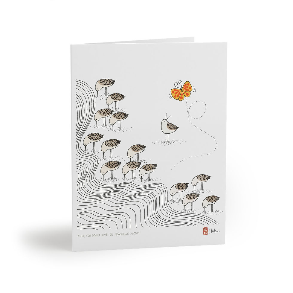 Thumbnail: Don't Survive on Seashells Alone by Ikki Matsumoto Cards - 8, 16, or 24 Pieces