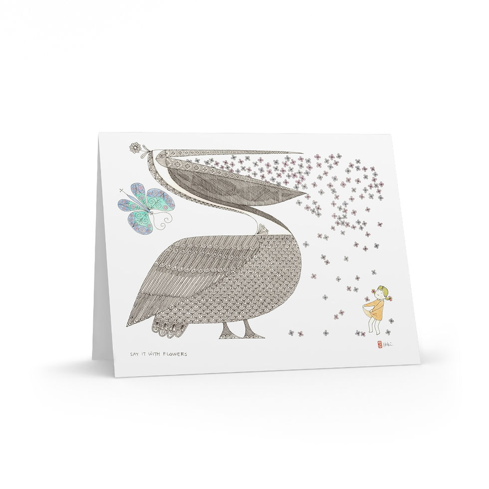 Thumbnail: Say it with Flowers by Ikki Matsumoto Cards - 8, 16, or 24 Pieces