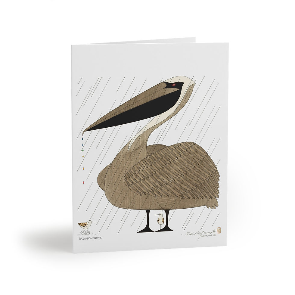 Thumbnail: Rain-Bow Drops by Ikki Matsumoto Greeting Cards Set - 8, 16, or 24 Pieces