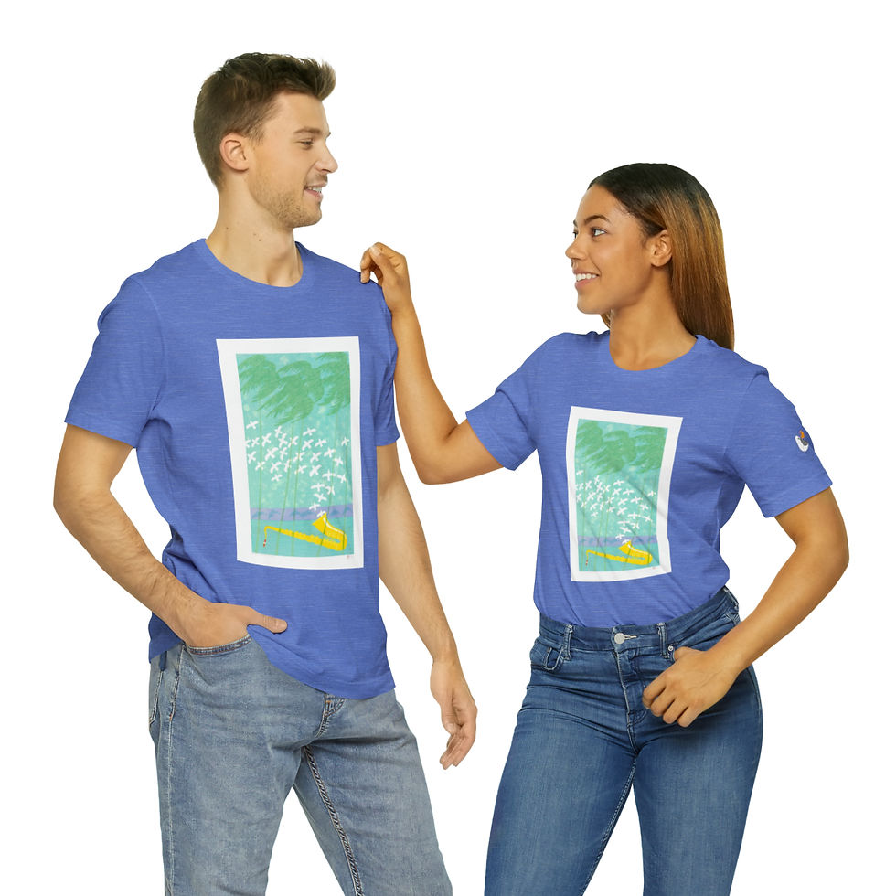 Thumbnail: Sanibel Fantasy Unisex Style Jersey Short Sleeve Tee by Ikki Matsumoto