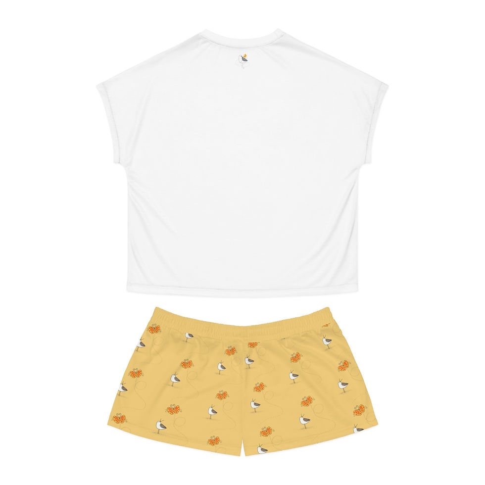 Thumbnail: You Can't Survive on Seashells Alone Women's Short Pajama Set by Ikki Matsumoto