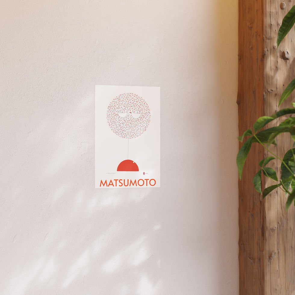 Thumbnail: A Piece of Sunset Satin and Archival Matte Posters by Ikki Matsumoto