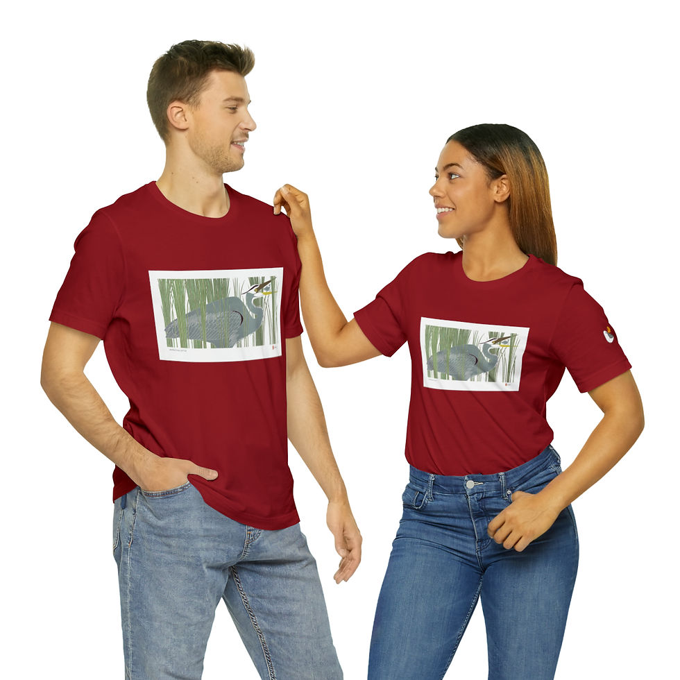 Thumbnail: Morning Catch Unisex Style Jersey Short Sleeve Tee by Ikki Matsumoto