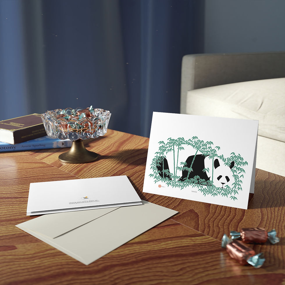 Thumbnail: Panda by Ikki Matsumoto Cards - 8, 16, or 24 Pieces