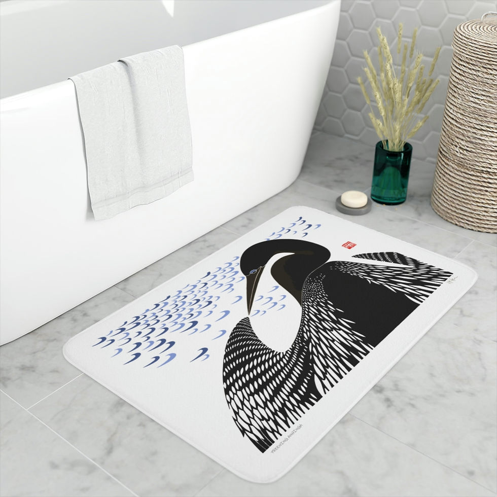 Thumbnail: Preening Anhinga by Ikki Matsumoto Memory Foam Bath Mat