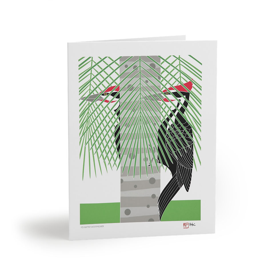 Thumbnail: Pileated Woodpecker by Ikki Matsumoto Cards - 8, 16, or 24 Pieces