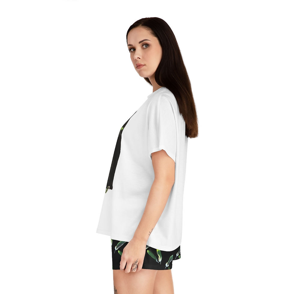 Thumbnail: Bird, What Bird!? Women's Short Pajama Set by Ikki Matsumoto