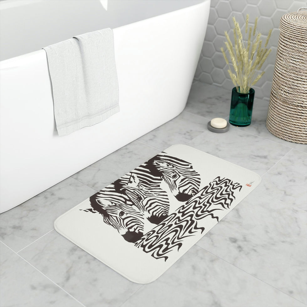 Thumbnail: Water's Edge by Ikki Matsumoto Memory Foam Bath Mat