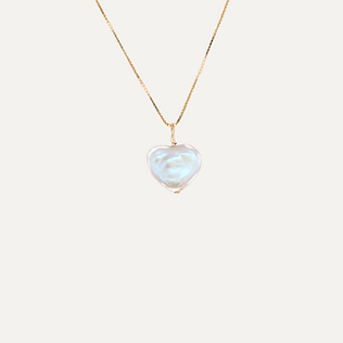 Pretty Pearls Heart-shaped Baroque Pearl Necklace