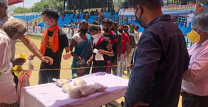 COVID-19: बीइंग भगीरथ ने 59वें दिन भी प्रवासीयों को पहुंचाया भोजन
