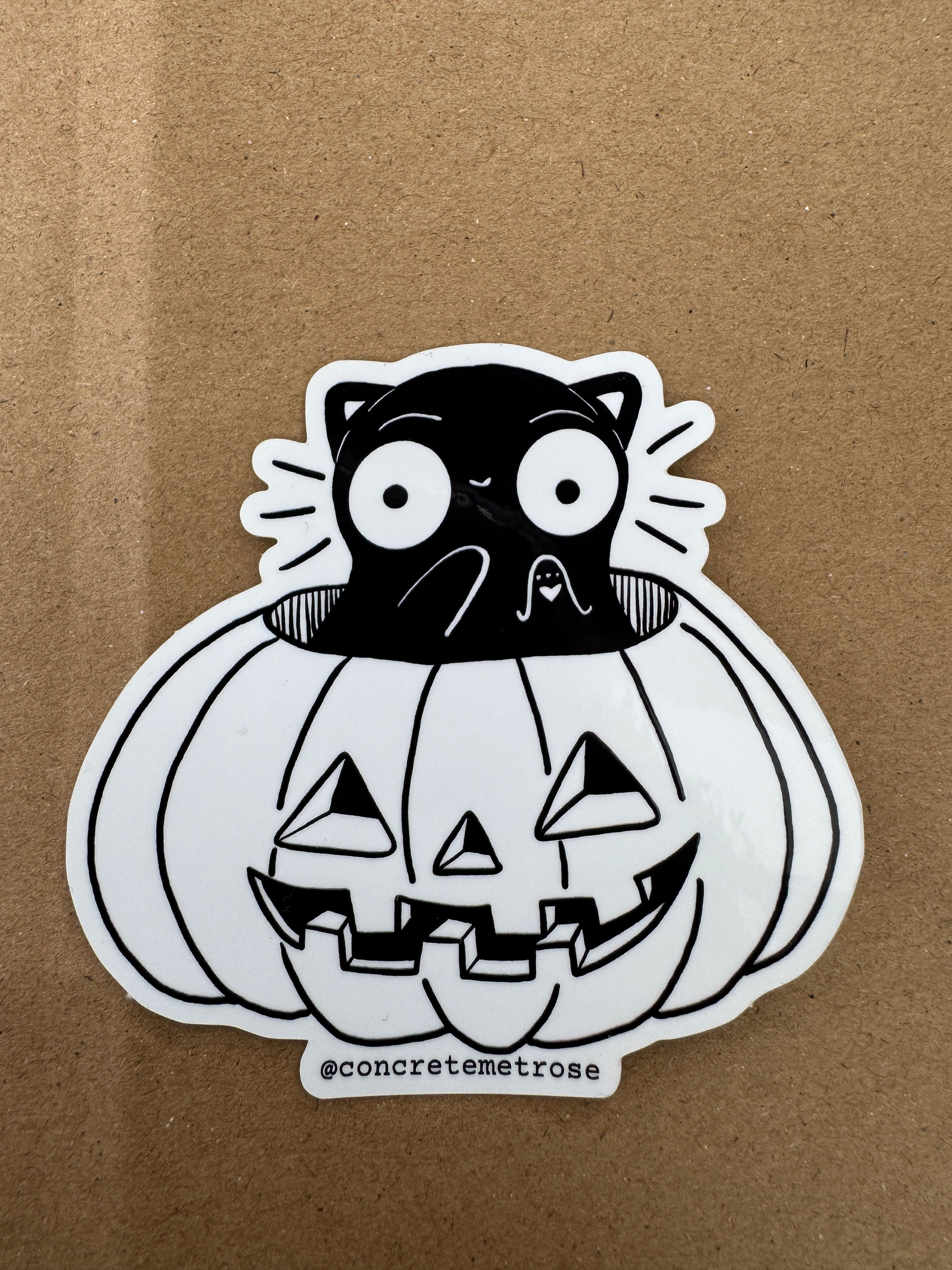 Meow Pumpkin (sticker)