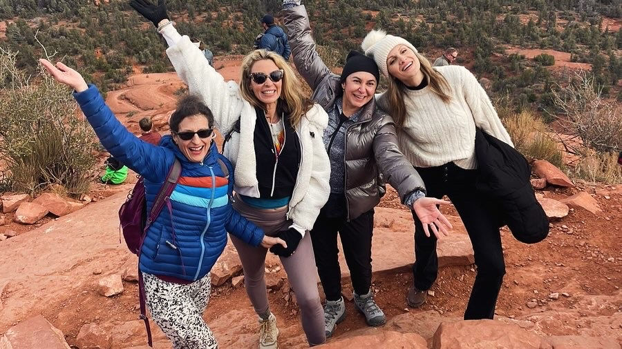 Sedona friends vortex hiking yoga