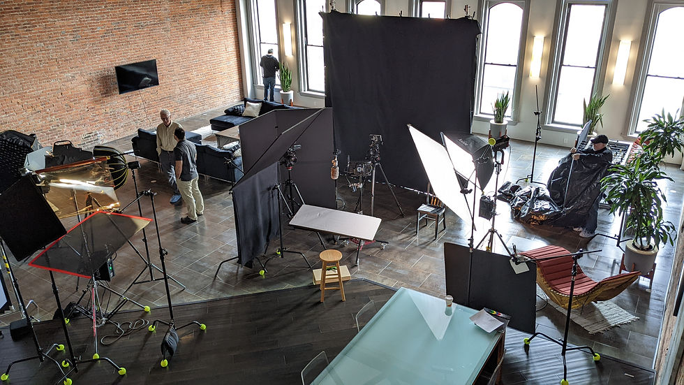 Behind the scenes on a commercial production for UHS