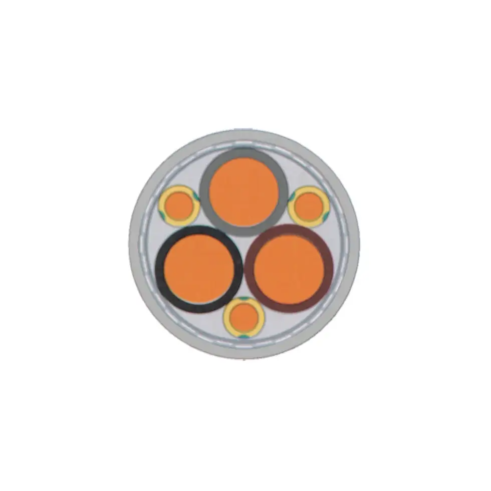 Vista Interior Cable VFD 3x1 AWG + 3x14 AWG | HELUKABEL 22681