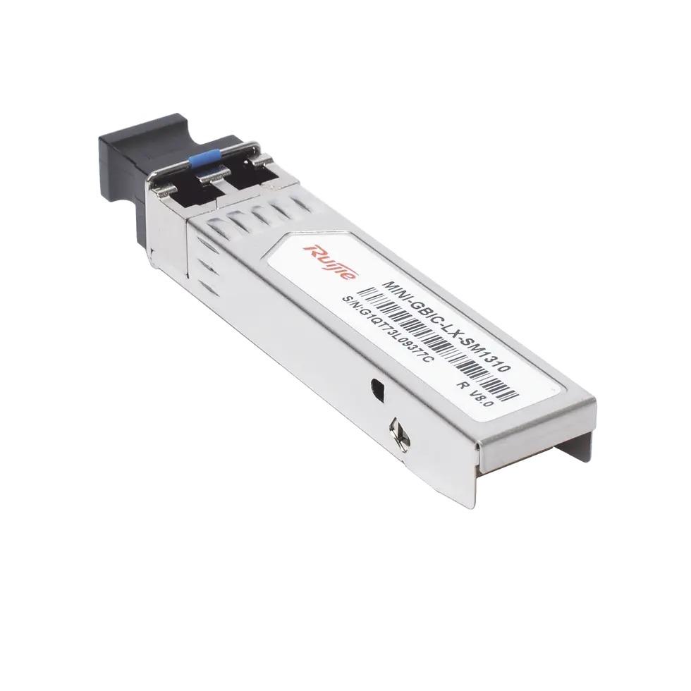 Vista lateral del Transceptor RUIJIE MINI-GBIC-LX-SM1310 | Mini-Gbic SFP 1G Monomodo LC | 10km