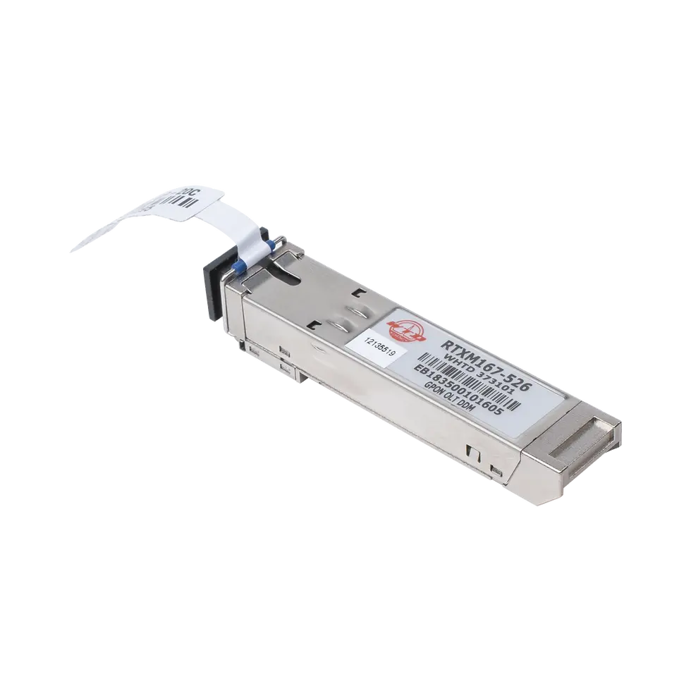 Vista lateral del Módulo SFP GPON Clase C+ | Conector SC/PC | 20Km