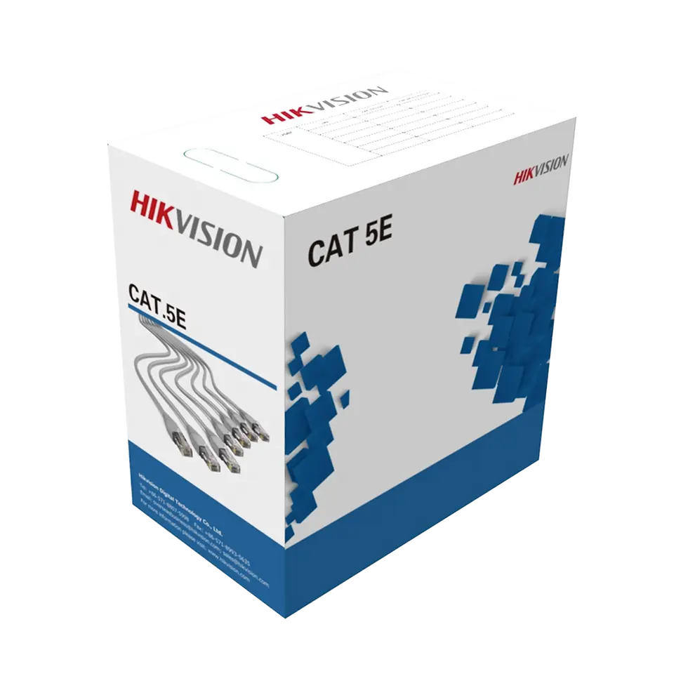 Cable UTP Cat5e 100% Cobre HIKVISION x 305M DS-1LN5E-E/E