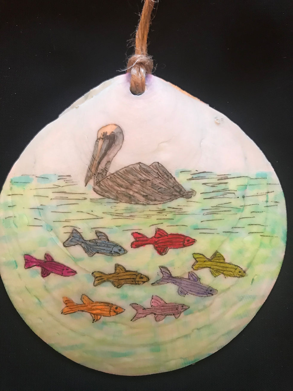 Pelican looking for lunch.