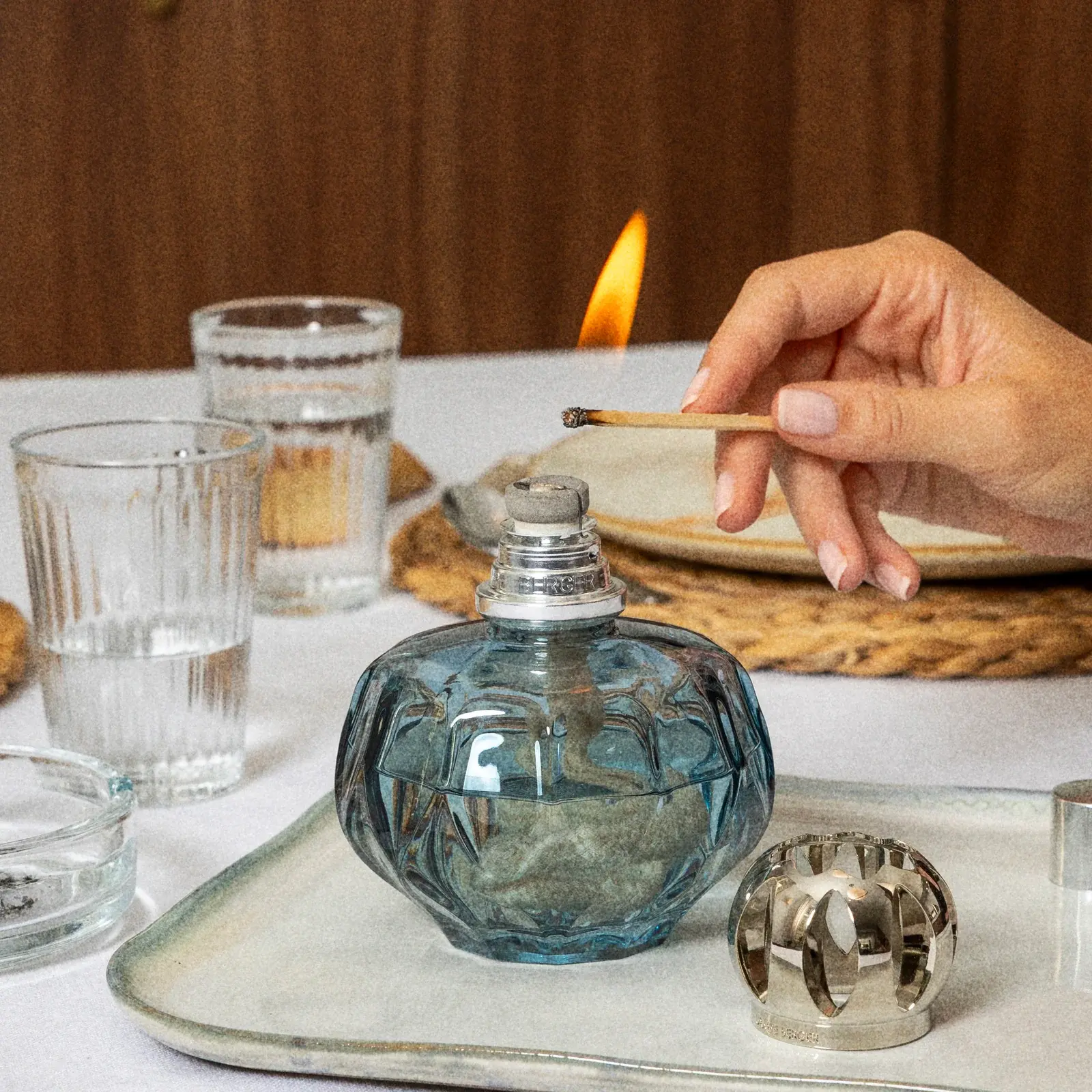 Coffret lampe Berger Rosalie Bleue