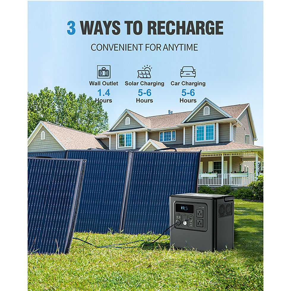 Thumbnail: LifePO4 1200W Solar Portable Power Station