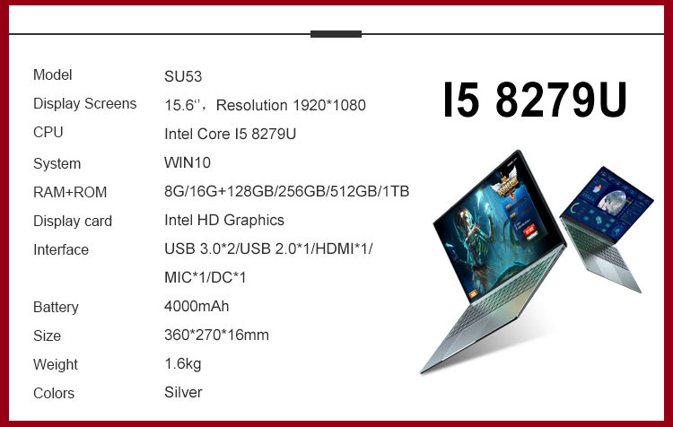Thumbnail: 15.6 Ultra-Slim Quad Core 11th Generation Laptop (32 GB - 512 GB HDD)