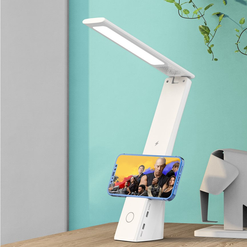 Thumbnail: 3 in 1 LED 15W Lamp With QI Wireless Phone Charger