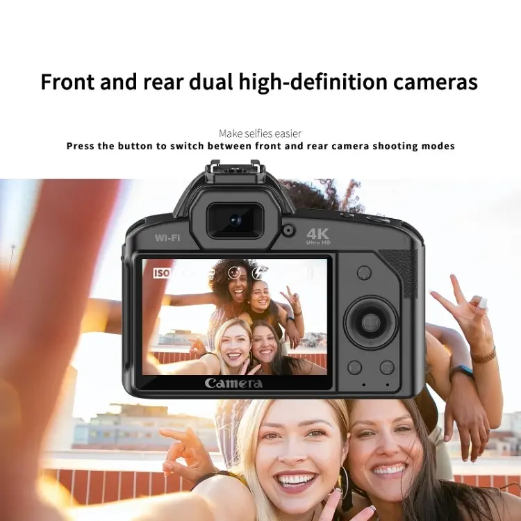 Thumbnail: Dual-Lens 64M Pixel High-Definition 4K Digital Video Cameras With Fill Light