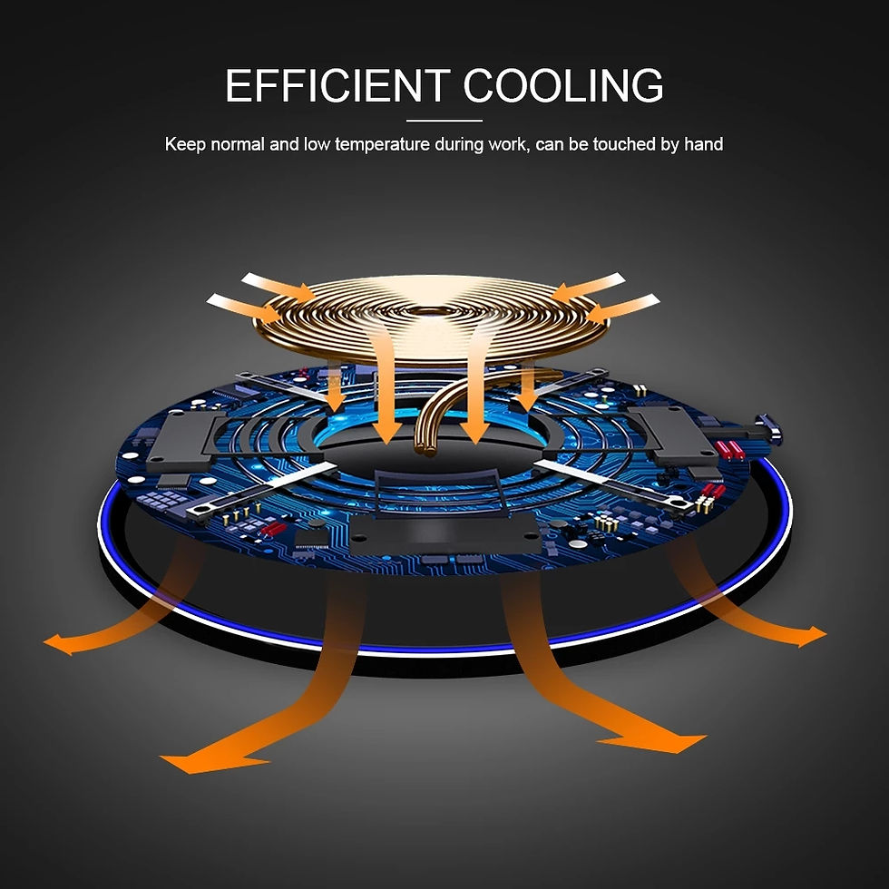 Thumbnail: Universal Wireless Charging Stand for iPhone & Samsung Phones