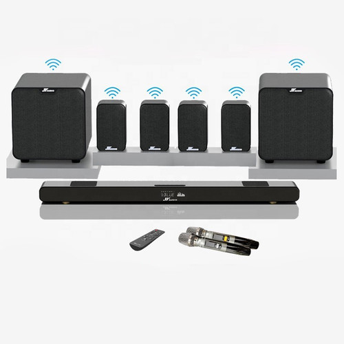 7.2 Surround Sound System Wireless Soundbar/Wireless Subwoofers Tech