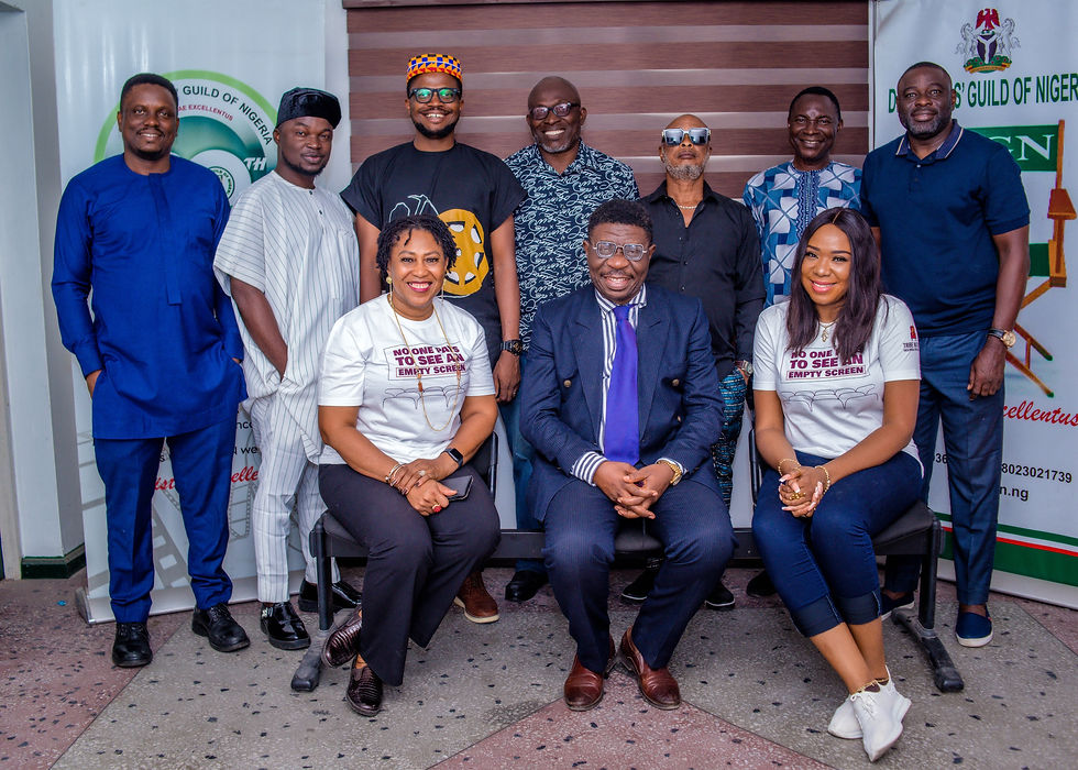 A Group Session of DGN members and Tribe Nation Theatrical Distribution delegation during the visit in Lagos.
