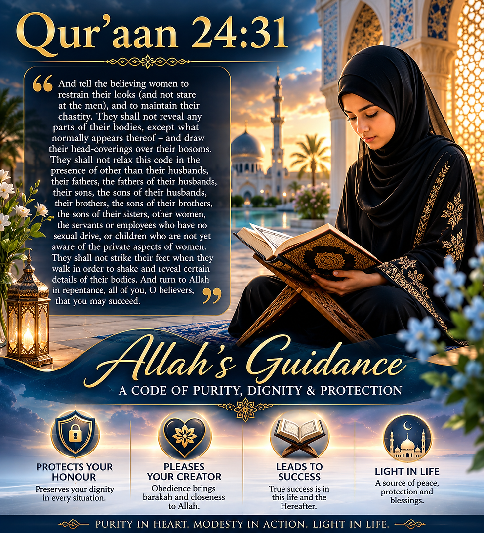 Qur’aan 24:31 khimar illustration