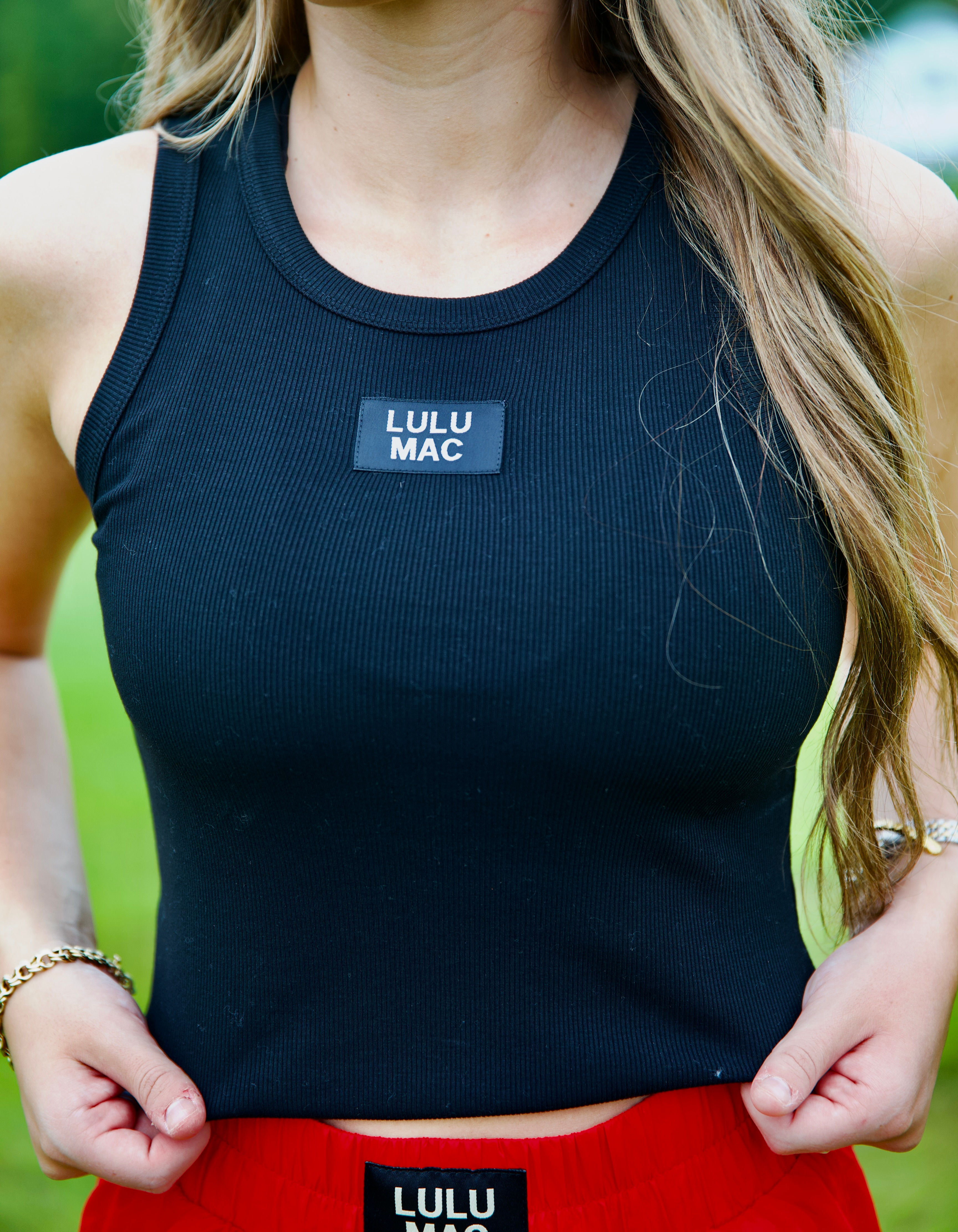 Black Lulu Mac Solid Tank