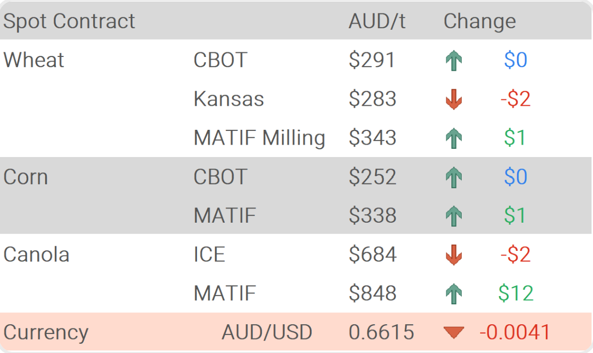 Grain Report Friday - 19th September