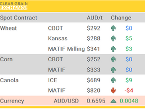 Grain Report Tuesday - 9th September