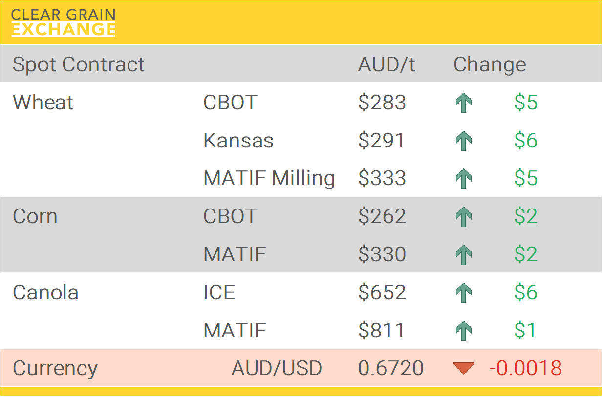 Grain Report Thursday- 8th January