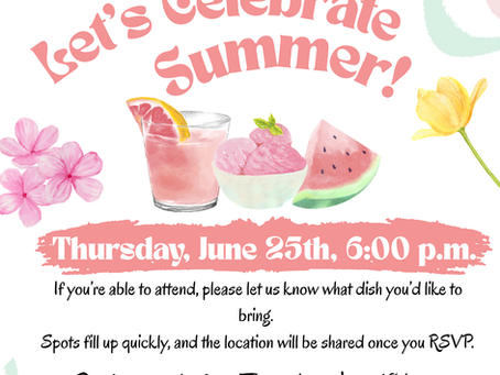 55+ Potluck Dinner - June 25, 2026