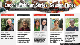 Spirituality and Aging Webinars