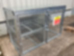 Small Galvanised Mesh Storage Cage