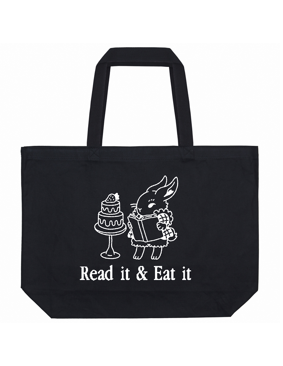read it & eat it tote bag