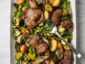 Deliciously sweet & minty lamb steaks